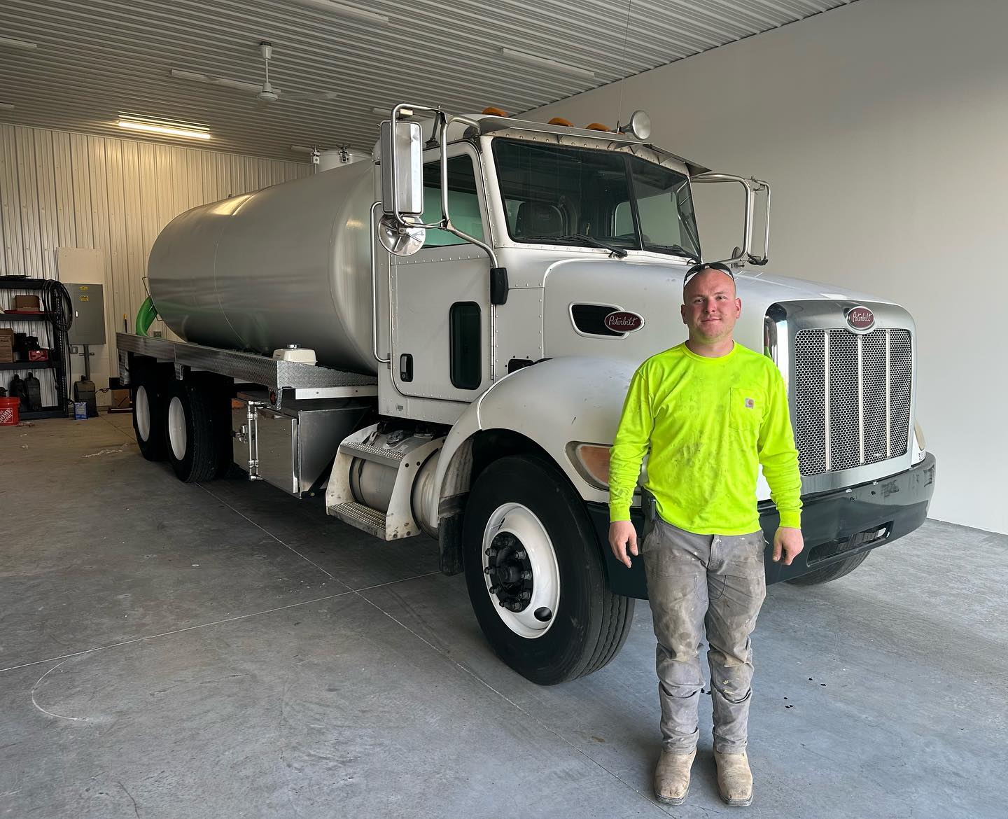 Owner Thomas with Top Notch septic truck